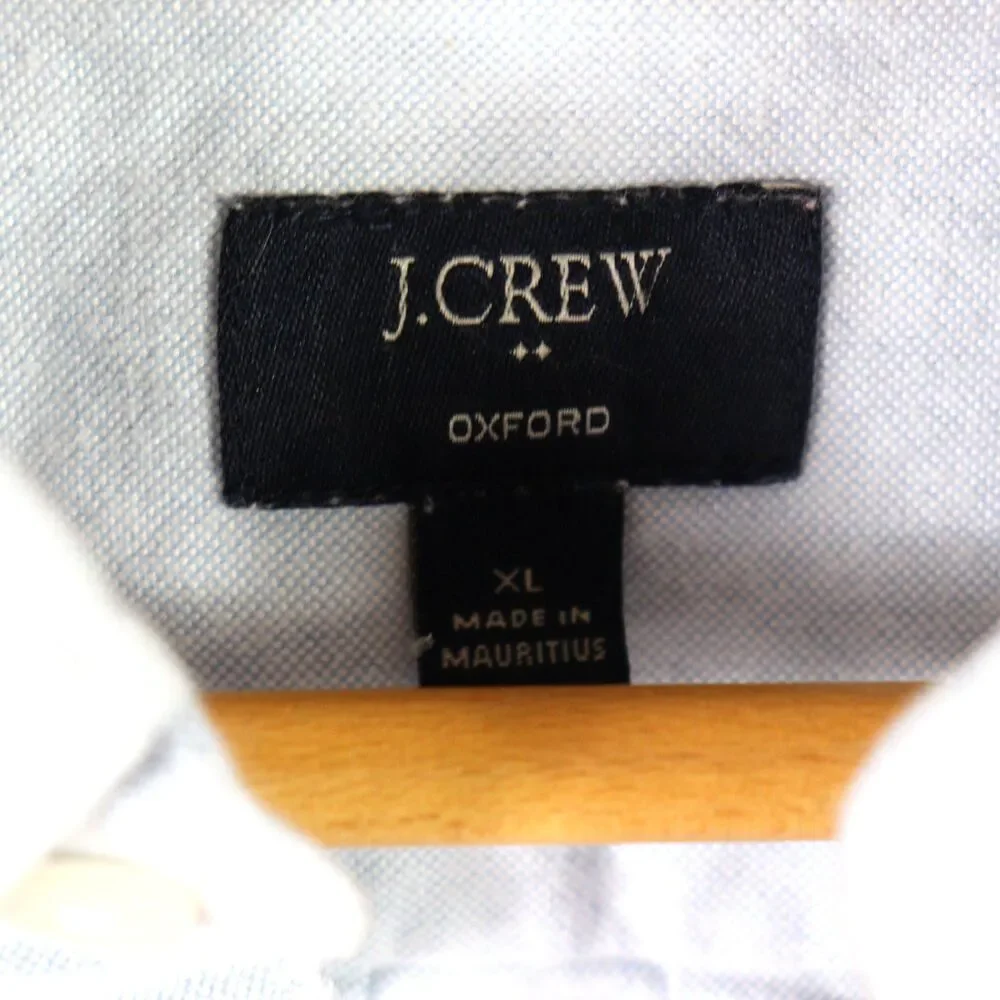 J. Crew Slim Oxford Button Down Pelican Shirt XL